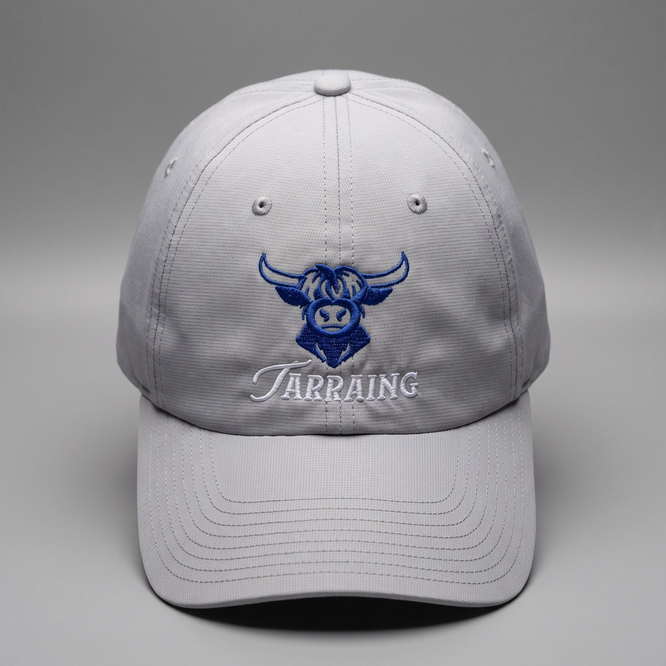 Gray, White & Blue Highland Cow
