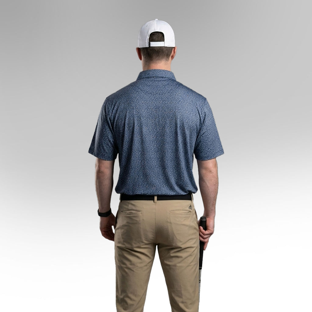 Navy/White Specs Polo