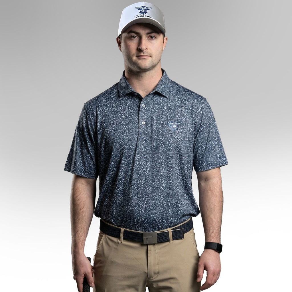 Navy/White Specs Polo