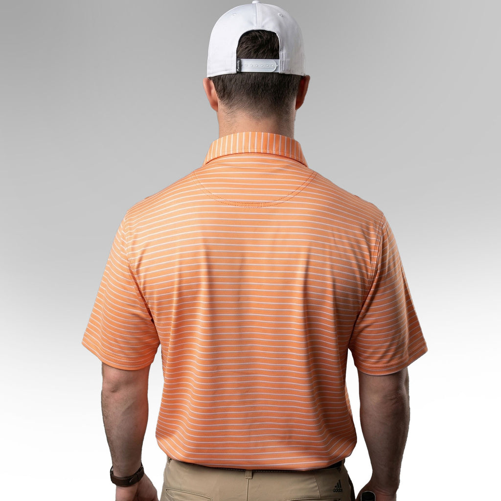 Peach/White/Light Blue Polo