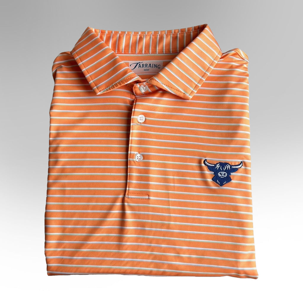 Peach/White/Light Blue Polo