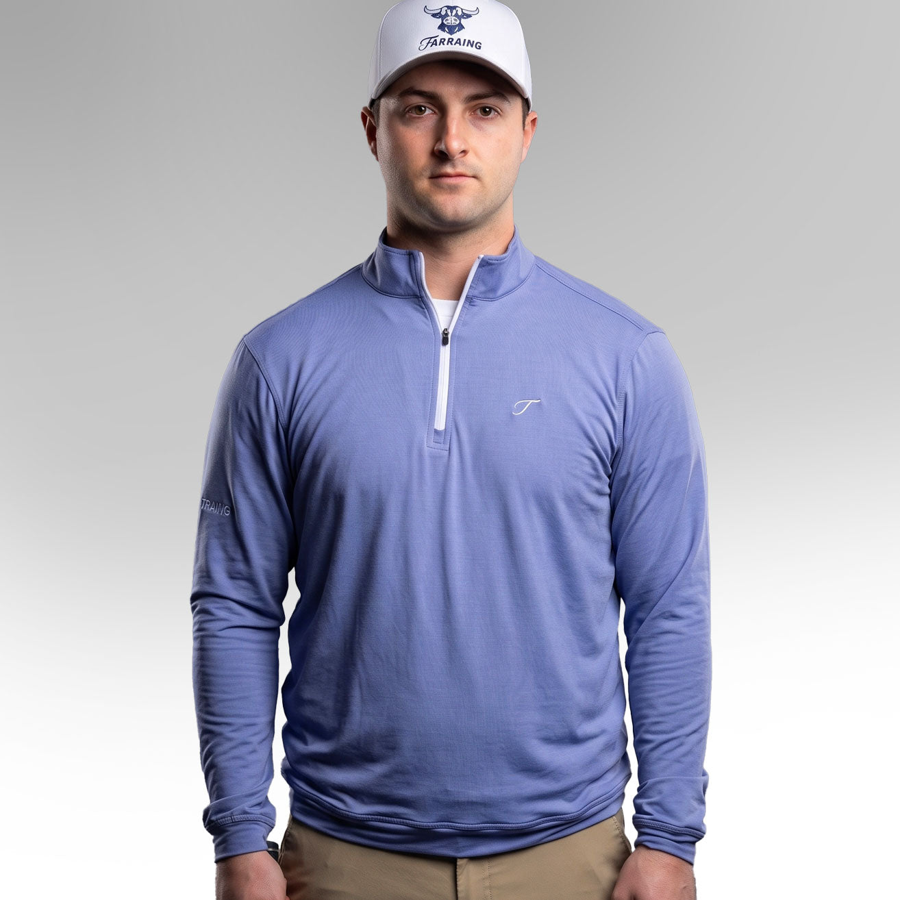 Periwinkle Quarter Zip Pullover