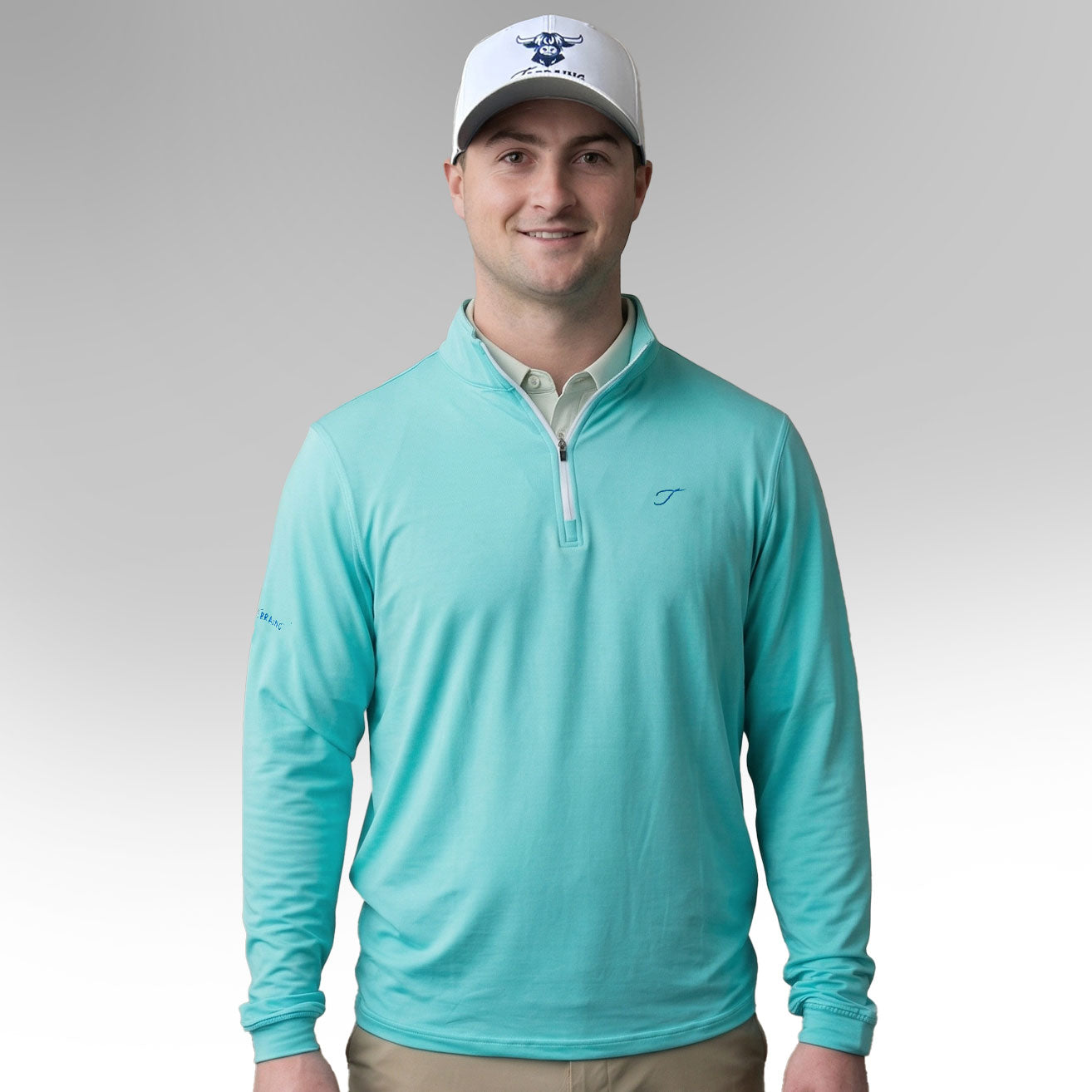 Mint Quarter Zip Pullover