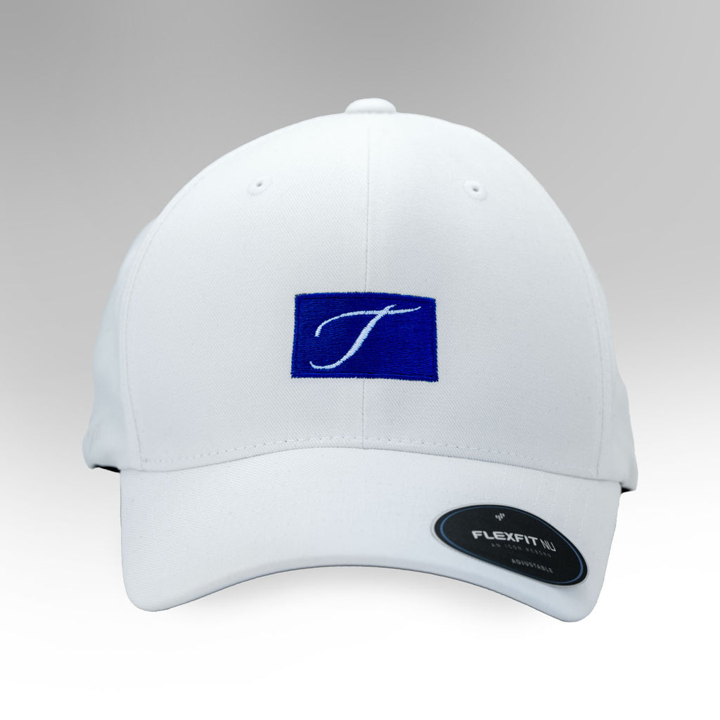 White Tarraing FlexFit NU Flag Hat