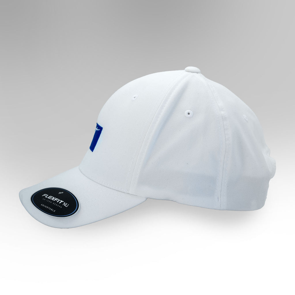White Tarraing FlexFit NU Flag Hat