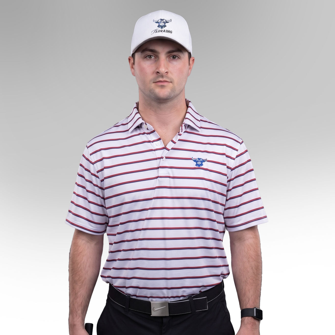 White/Red/Navy Polo